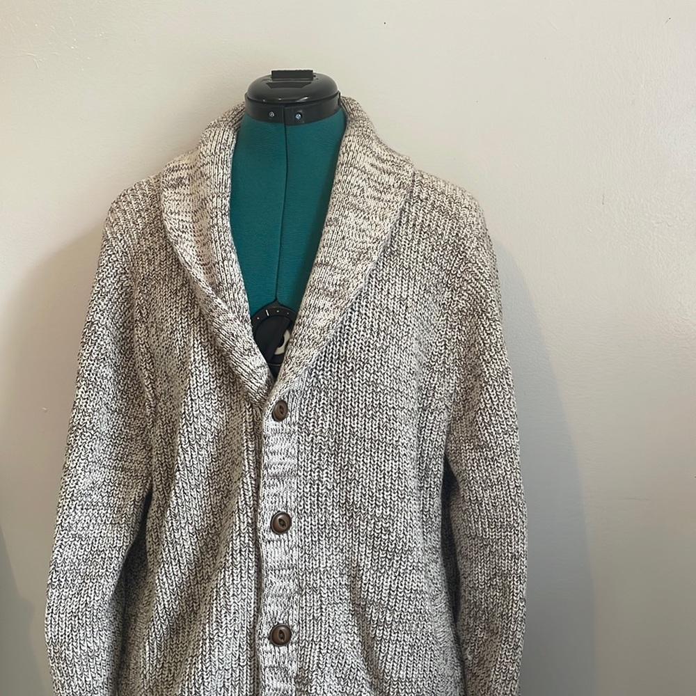 Thick cardigan sweater